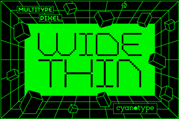 Download MultiType Pixel Wide Thin - Thin Collection